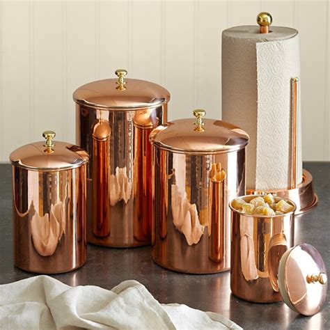 Want to find the perfect kitchen canister sets? Copper Canister - Traditional - Kitchen Canisters And Jars ...
