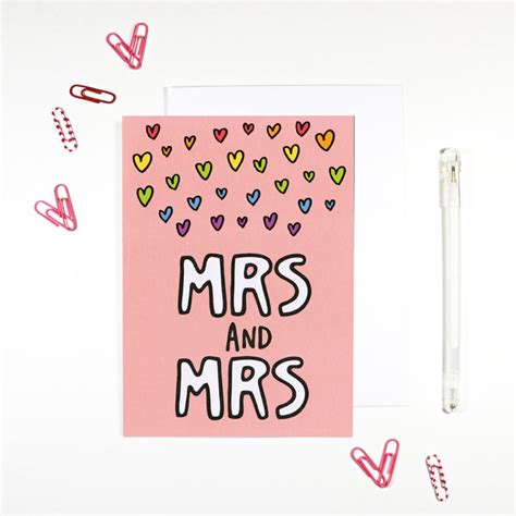 Mrs And Mrs Gay Marriage Card Angela Chick
