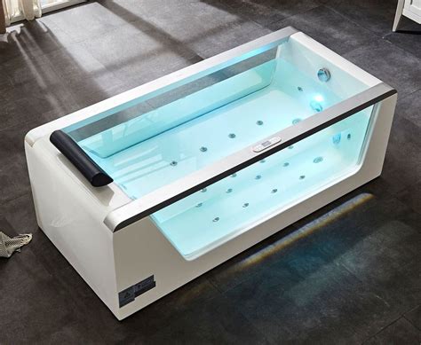 Eago Am152etl 6 6 Ft Clear Rectangular Acrylic Whirlpool Bathtub Luxury Freestanding Tubs