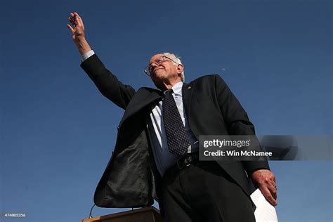 democratic presidential candidate u s sen bernie sanders waves to news photo getty images
