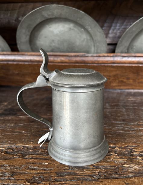 Small Lidded Pewter Tankard By Ae Williams 19th Century Moorabool Antique Galleries