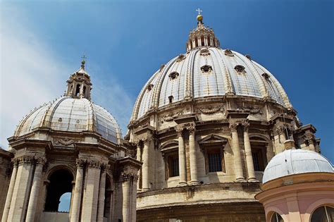The Domes Of Saint Peters Basilica Photograph By Rowan Gillson Design