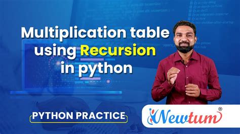 Multiplication Table In Python Using Recursion Function Newtum