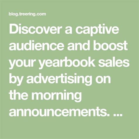 Discover A Captive Audience And Boost Your Yearbook Sales By