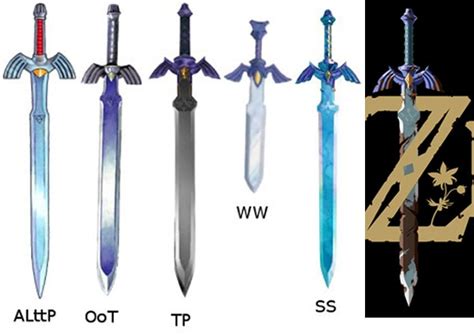 Rusted Master Sword Vs All Master Swords Comparison Rzelda