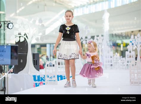 Kyiv Ukraine March 032019 Ukfw Ukrainian Kids Fashion Day Little