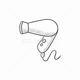 Hair Dryer Drawing Sketch Vector Icon Clip Getdrawings Dryers Silhouette Illustrations Similar sketch template