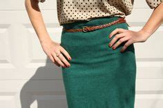 Love Me Some Polka Dots And Loving It Even More With That Green Skirt