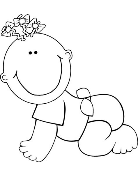 Il significato del nome thiago: Disegno di Neonato da colorare per bambini - disegnidacolorareonline.com