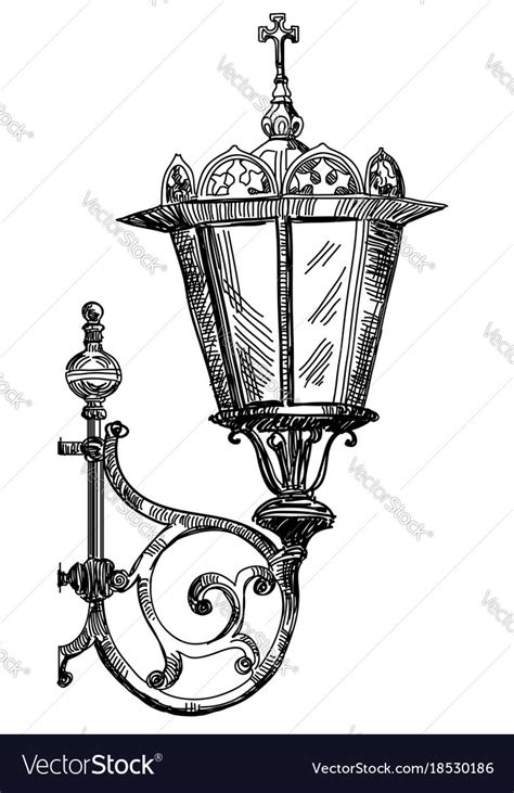 Hand Drawing Lantern Royalty Free Vector Image