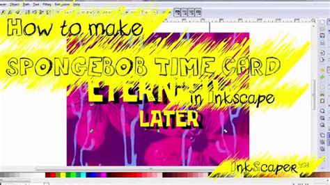 All spongebob timecards in time order. How to make spongebob timecard in inkscape - YouTube