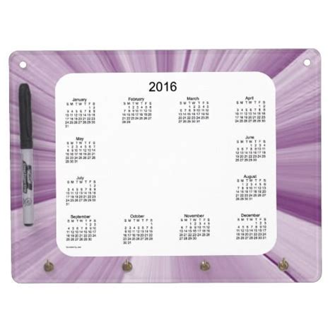 2016 Dry Erase Calendar By Janz Lavender Dry Erase Board With Keychain