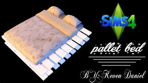 Pallet Bed Ts2 To Ts4 Pallet Bed Sims 4 Sims 4 Mods