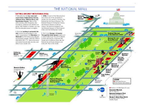 National Mall In Washington Dc Map Washington District Of Columbia