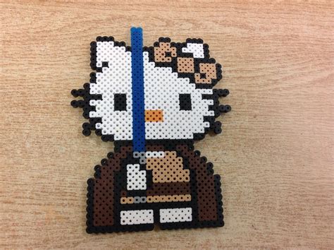 Hello Kitty Obi Wan Kenobi Perler Beads By Amanda Collison Perler