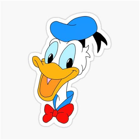 Donald Duck Sticker For Sale By Confidentapples Redbubble