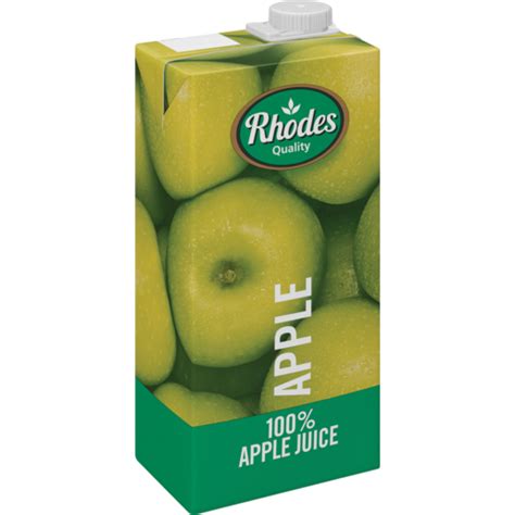 Rhodes 100 Apple Juice 1l Boxed Fruit Juice Juices And Smoothies