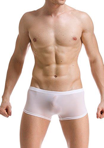 Buy Dooxiundi Mens Underwear Ice Silk Sexy Ultrathin See Through Briefs