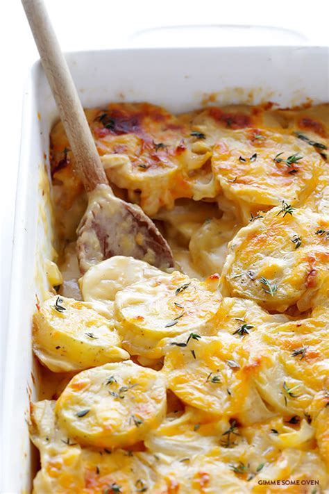 A good tip though is to make sure you have the correct size baking dish to bake them in. Scalloped Potatoes | Gimme Some Oven