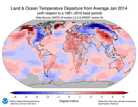 Global Climate Report January 2014 State Of The