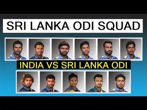 The england cricket team are touring india during february and march 2021 to play four test matches, three one day international (odi) and five twenty20 international (t20i) matches. Sri Lanka ODI Squad 2017 | India vs Sri Lanka ODI Series ...