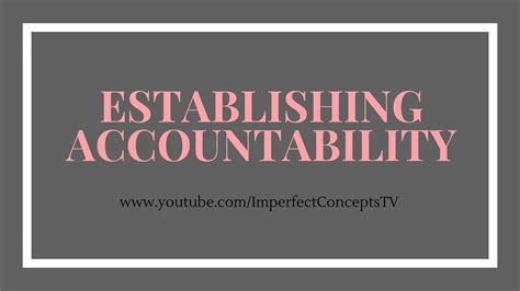 As leaders, we often need to hold others accountable. How Do You Hold Yourself Accountable - YouTube