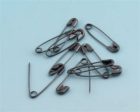 Black Safety Pins 200pcs 225mm Mini Bulb Safety Pins Plated Etsy