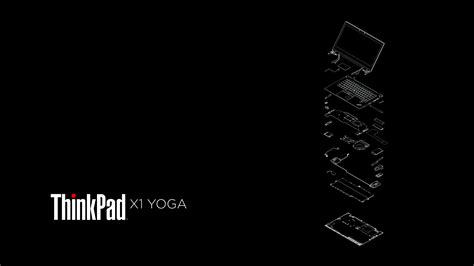 Thinkpad X1 Yoga 3rd Exploded Wallpaper In 3 Versions Download Link In