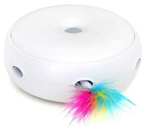 Nighttime Light Interactive Cat Toys With Electronic Rotating Feather