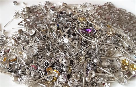 Wholesale Bulk Findings-Destash Silver Jewelry Findings-DIY | Etsy