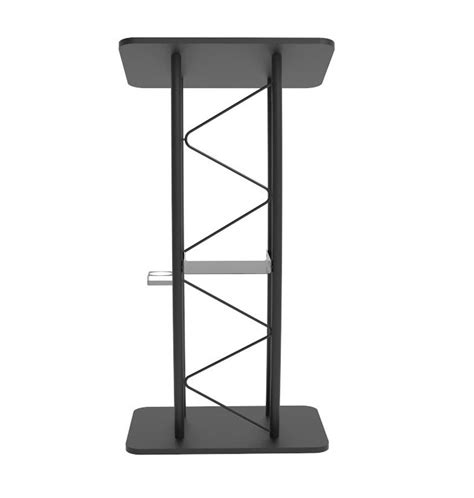 Curved Truss Metal And Wood Podium Black In Color This Metal And Wood