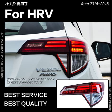 AKD Car Styling For Honda HR V Tail Lights 2016 2018 Vezel LED Tail