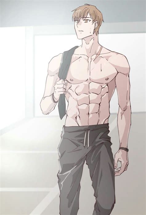 Anime Shirtless Boy Sketch