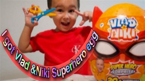 I Got Vlad And Niki Superhero Surprise Egg Youtube