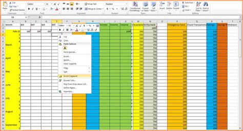 create budget spreadsheet excel spreadsheets group