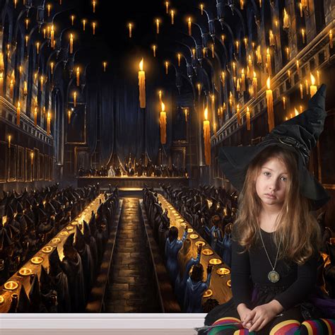 Harry Potter Church Hogwarts Dining Hall Candles Backdrop For Hallowee