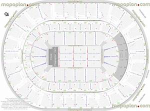 Detailed Seat Row Numbers End Stage Concert Sections Floor Plan Map