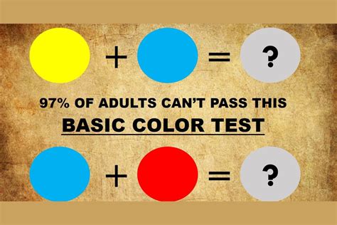 97 Of Adults Cannot Pass This Simple Kids Color Test Can You