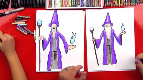 How To Draw A Wizard Art For Kids Hub Art For Kids Hub Kids Art