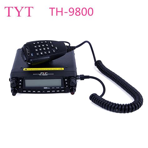 Tyt Th 9800 50w Mobile Radio Transceiver Vhf Uhf Quad Band Car Radio