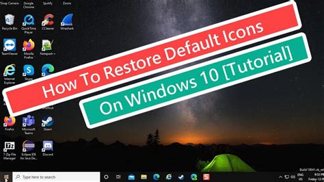 How To Restore The Old Desktop Icons In Windows 10 Windows 8 Youtube
