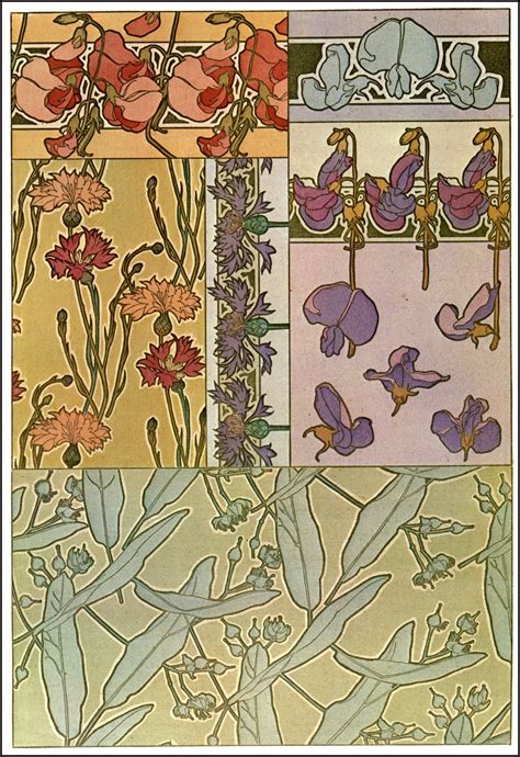 Some Beautiful Art Nouveau Patterns The Graffical Muse