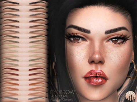 Sims 4 Cc Custom Content Eyebrows The Sims Resource Sims4
