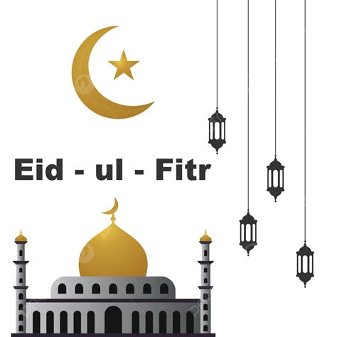 Eid Ul Fitr Vector Art Png Eid Ul Fitr Vector Design With Mosque And