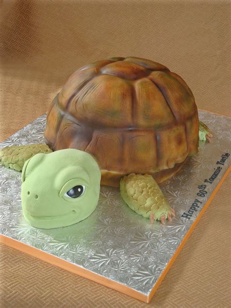 Giant Turtle Cake For A 60th Birthday My First Time Airbrushingso