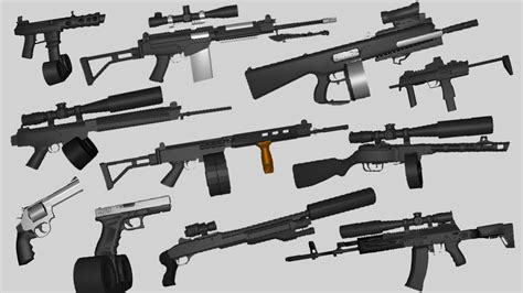 Download Collection Of Weapons Only Dff V2 For Gta San Andreas Ios