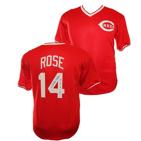 Последние твиты от pete rose (@peterose_14). Pete Rose Autographed Signed Cincinnati Reds Custom Red ...