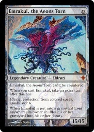 Maybe you would like to learn more about one of these? Emrakul, the Aeons Torn - Rise of the Eldrazi Singles - Magic The Gathering