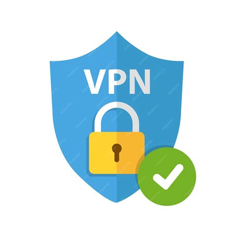 Premium Vector Vpn Shield Flat Vector Icon Secure Connection Sign