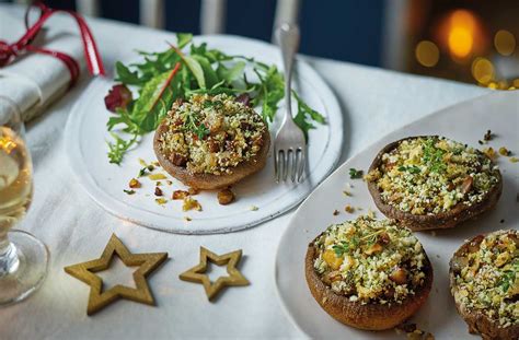 Stuffed Mushrooms Recipe Christmas Starters Tesco Real Food